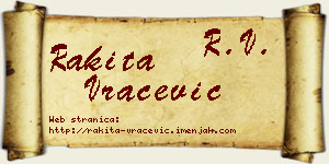 Rakita Vračević vizit kartica
